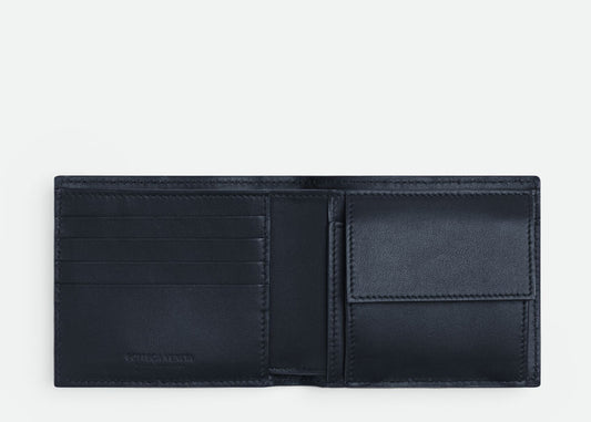 BV 零錢袋錢包Intrecciato Bi-Fold Wallet With Coin Purse